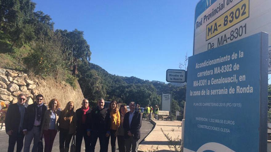 Las obras en el tramo incluyen una senda peatonal.