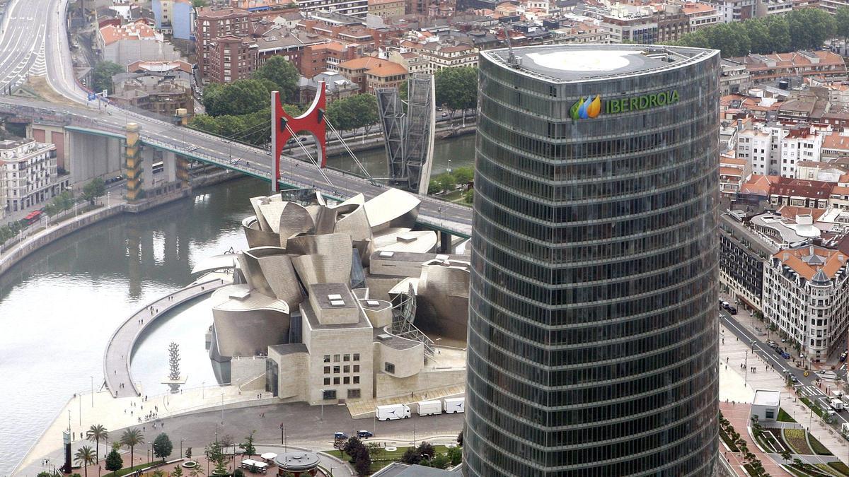 Vista de la torre Iberdrola, en Bilbao.