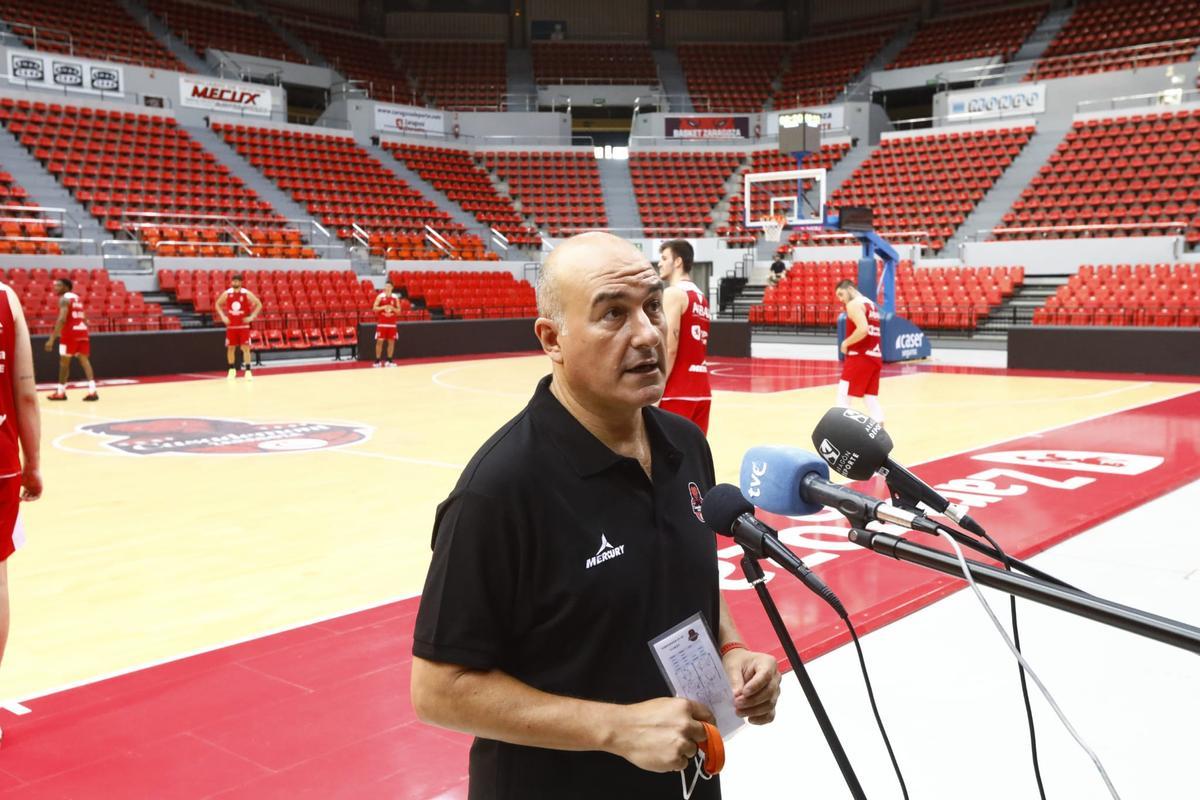 El entrenador del Casademont Zaragoza, Jaume Ponsarnau.