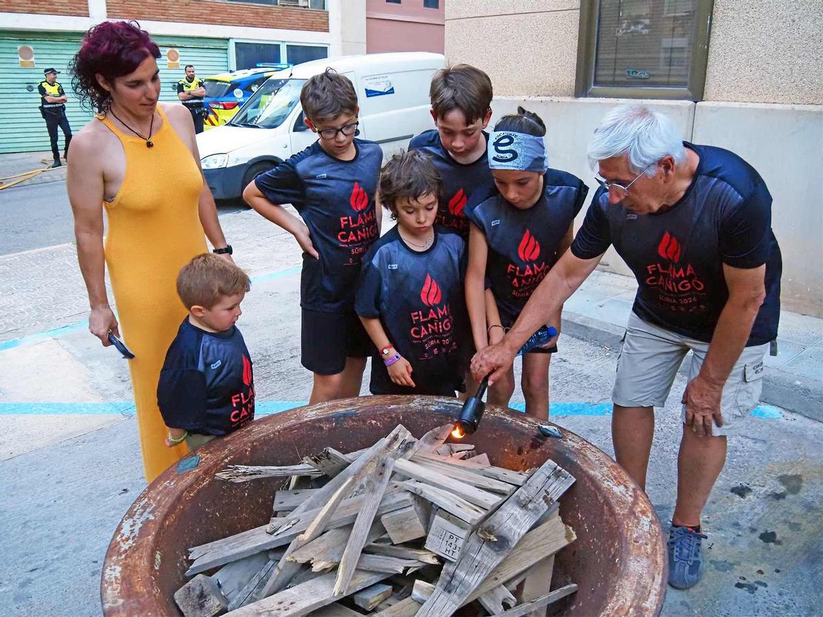 Rebuda de la flama del Canigó a Súria