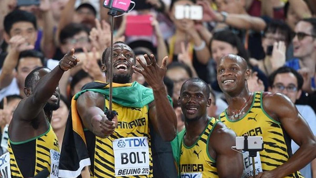 Los jamaicanos montaron la fiesta tras ganar el 4x100 metros