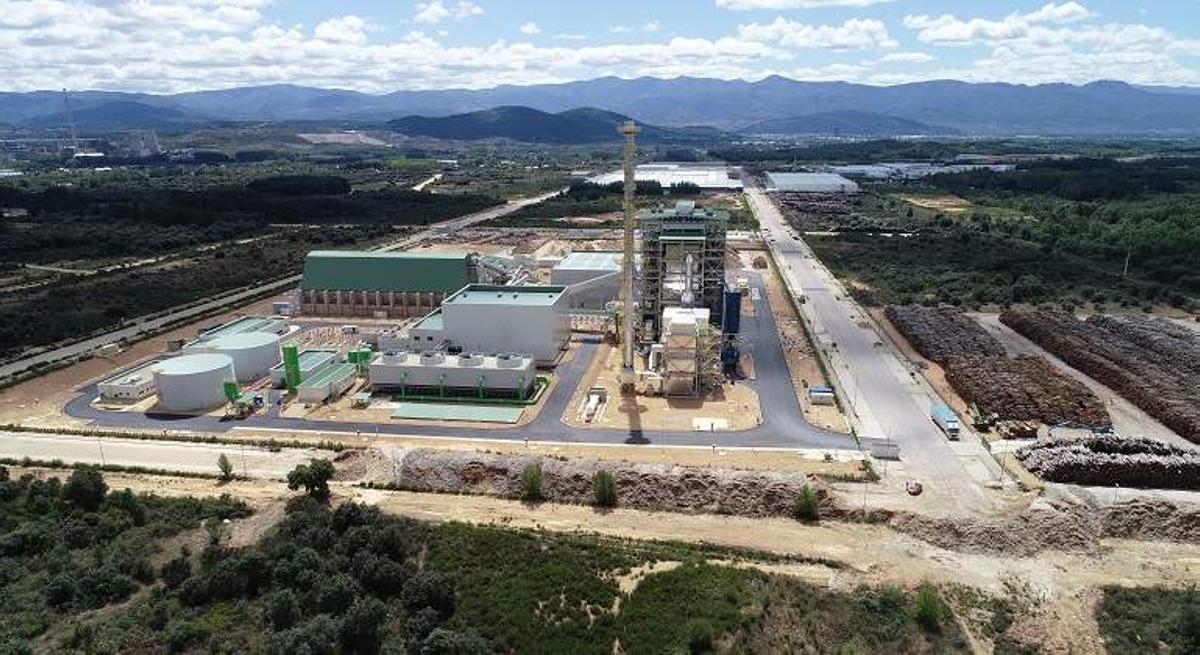 Planta de biomasa que Forestalia tiene en Cubillos de Sil (León)