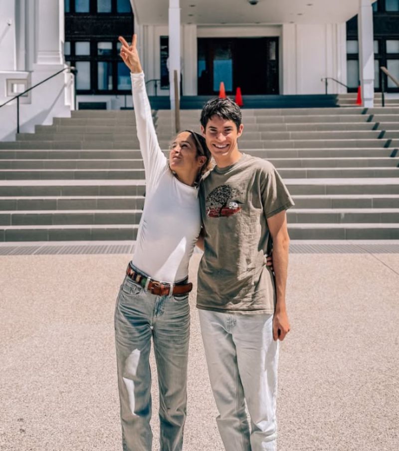 Verdeliss y Aimar, su hijo mayor