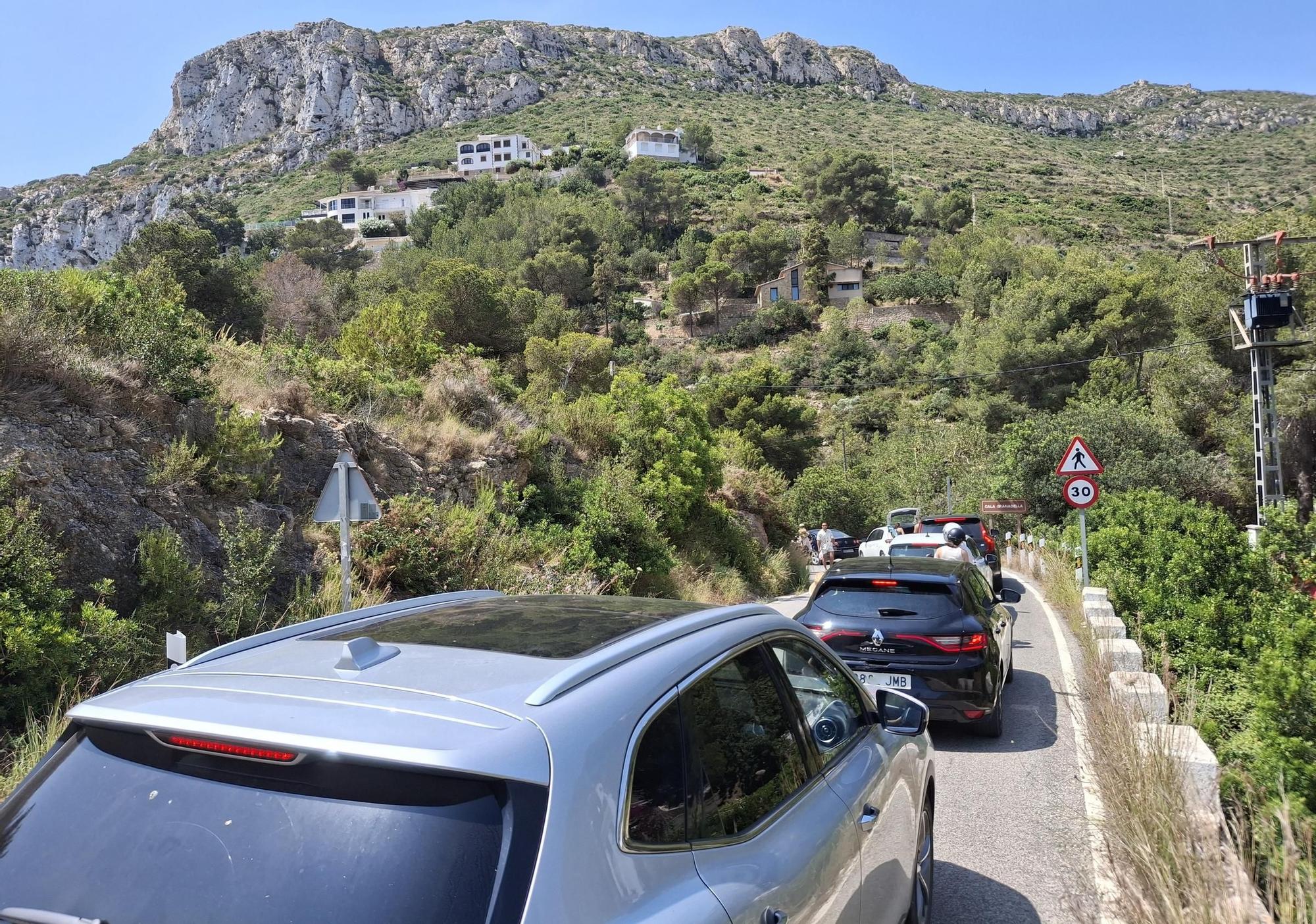 Llenazo y colapso en la Granadella de Xàbia (imágenes)