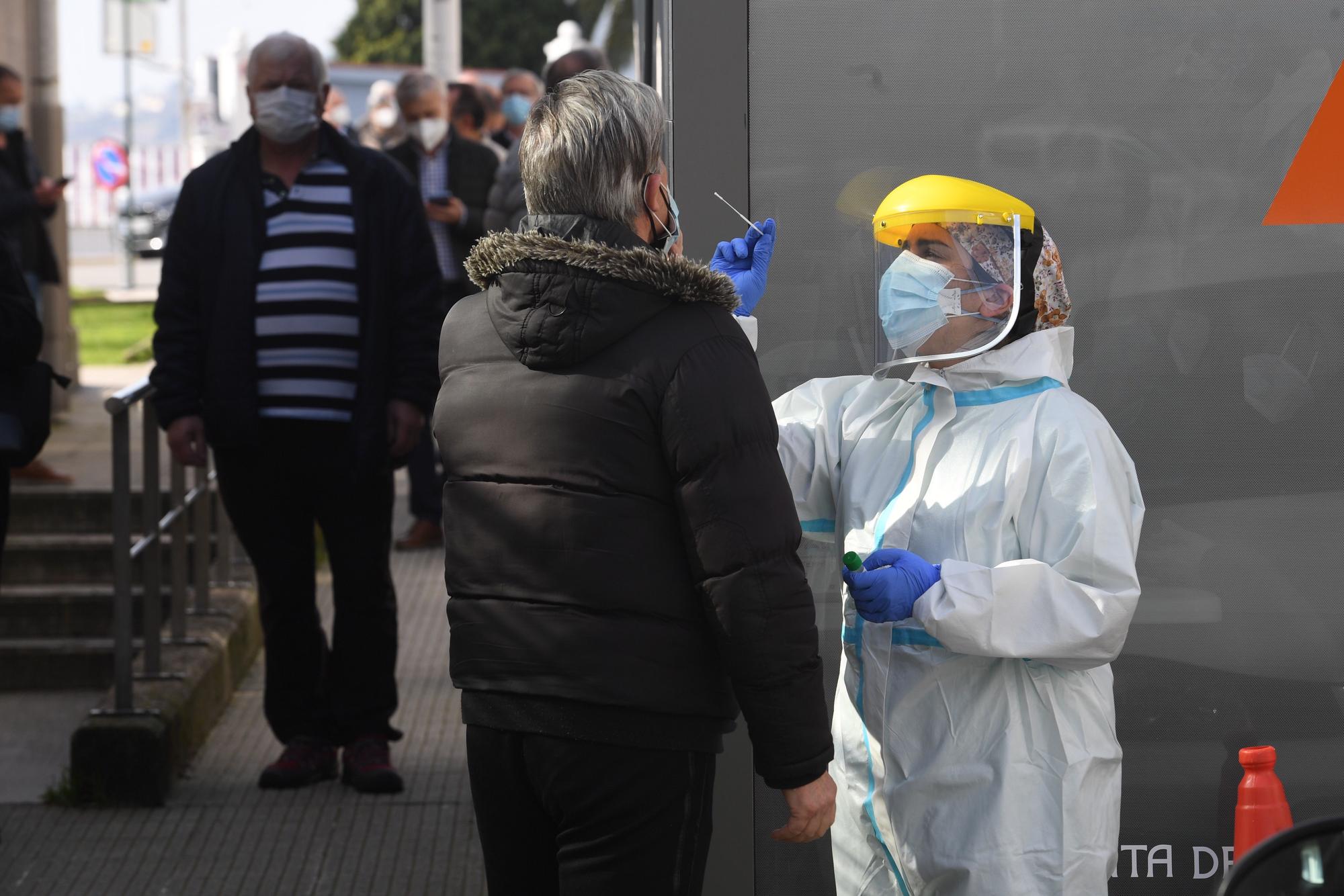 A Coruña inició el cribado a mayores de 60 a 70 años