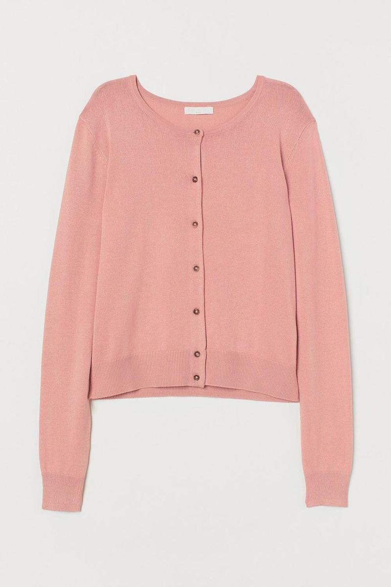 Cárdigan en rosa empolvado de H&amp;M. (Precio: 9,99 euros)