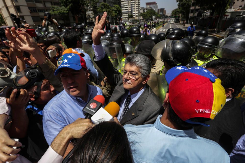 Incidentes en la marcha opositora en Venezuela