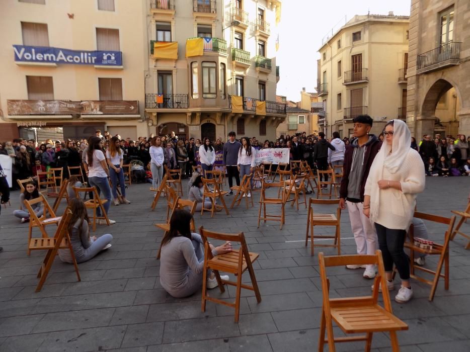 Acte institucional contra la violència masclista a Manresa