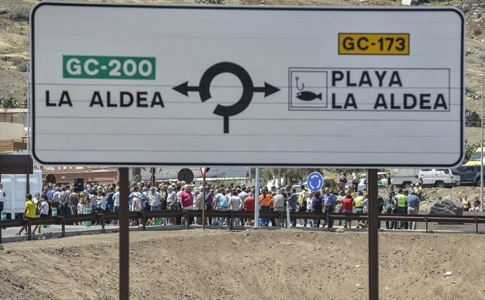 LAS PALMAS DE GRAN CANARIA A 03/07/2017 Apertura al tráfico del último tramo de la primera fase de la carretera de la Aldea. FOTO: J.PÉREZ CURBELO