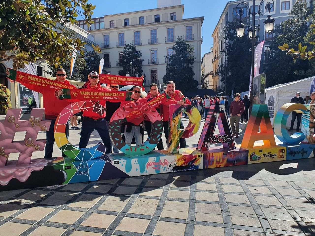 La afición del UCAM Murcia calienta motores en la Copa del Rey de Granada