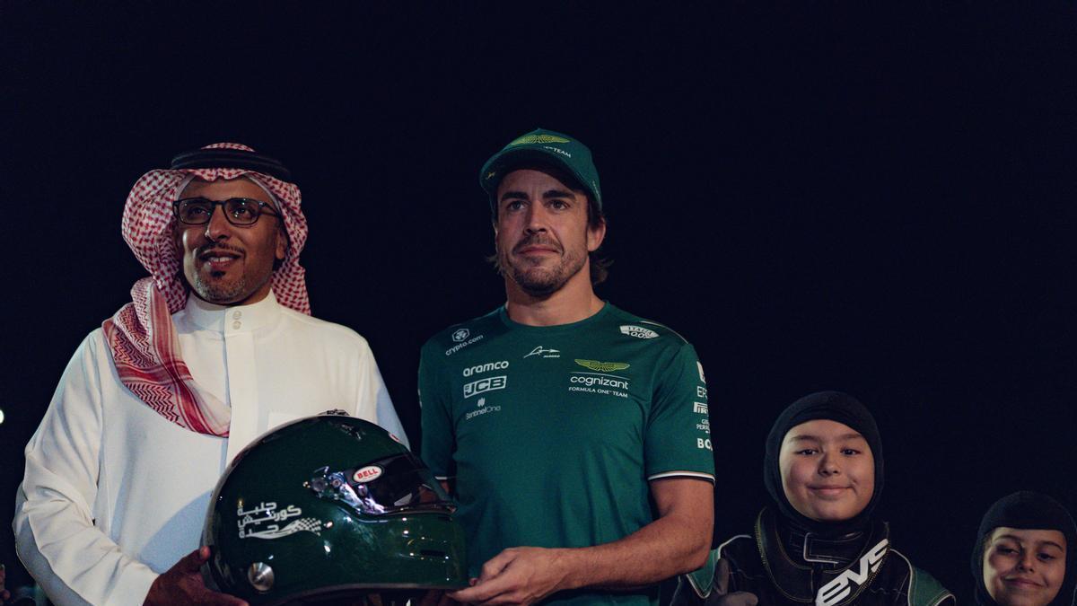 Fernando Alonso llega a Arabia Saudí dispuesto a dar que hablar.