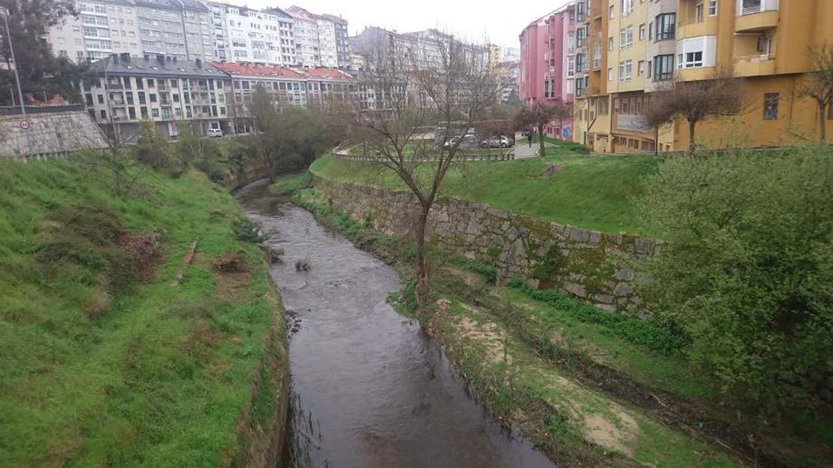 El río Barbaña a su paso por Ourense. // IÑAKI OSORIO