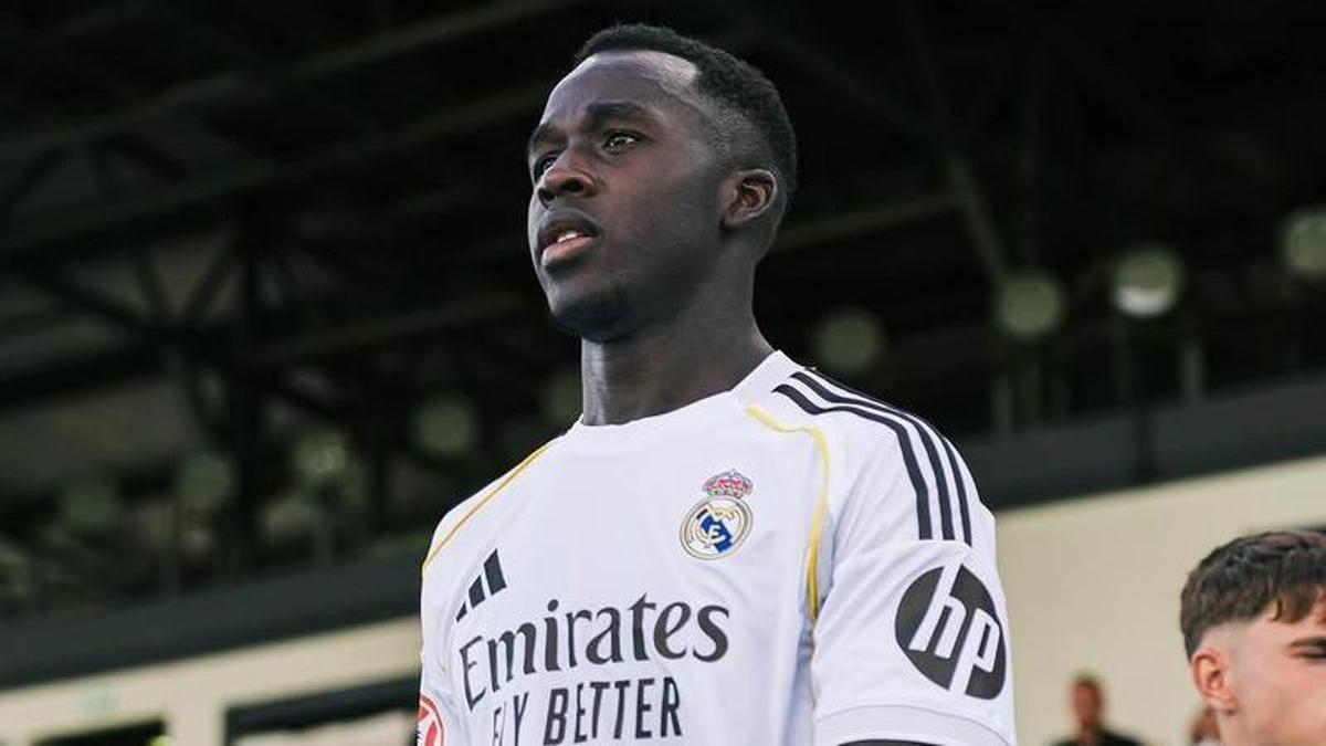Lamini Fati en un duelo del Real Madrid Castilla