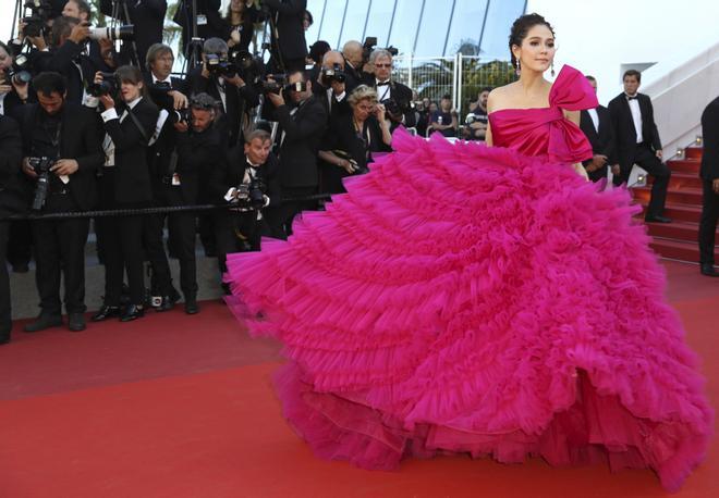 Vestidos a todo color en el Festival de Cine de Cannes: Araya Hargate