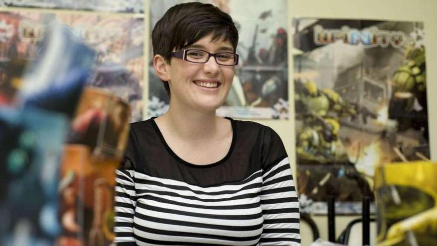 La presidenta de la asociación de ocio alternativo Draco, María Arnoso, que organiza las jornadas Gygax.
