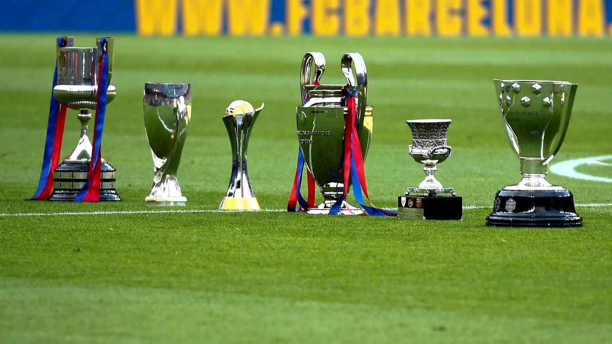 El Barça ganó la Copa del Rey, Liga, Champions League, Supercopa de España, Supercopa de Europa y, para culminarlo, el Mundial de Clubes, en un mismo año natural, el 2009