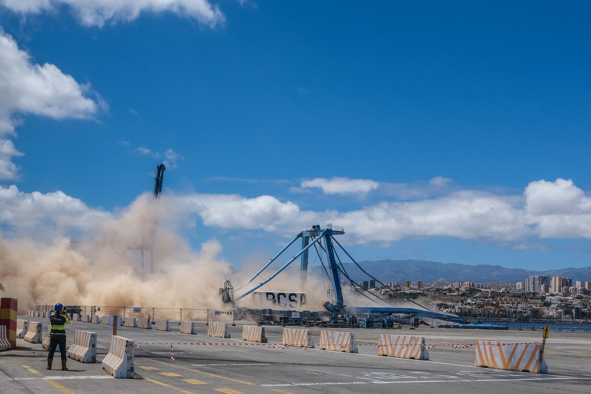 Desmontaje Grúa OPCSA en Puerto de Las Palmas