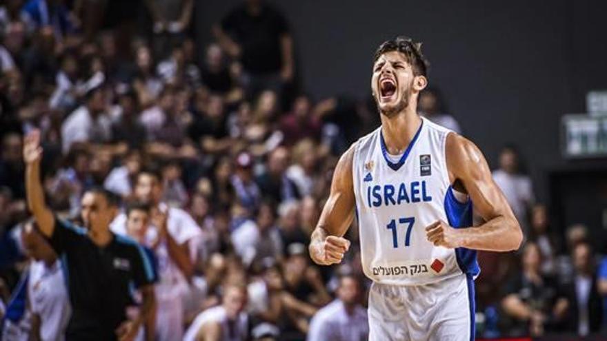 Celebración de un jugador de Israel.