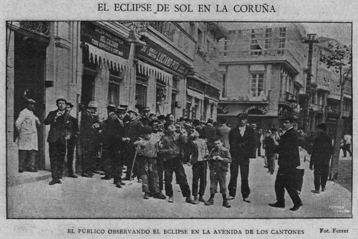Eclipse solar total en los Cantones en 1905