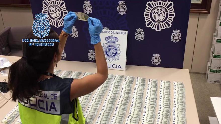 Cae en Alicante un grupo dedicado a la distribución de billetes falsos de 5 euros