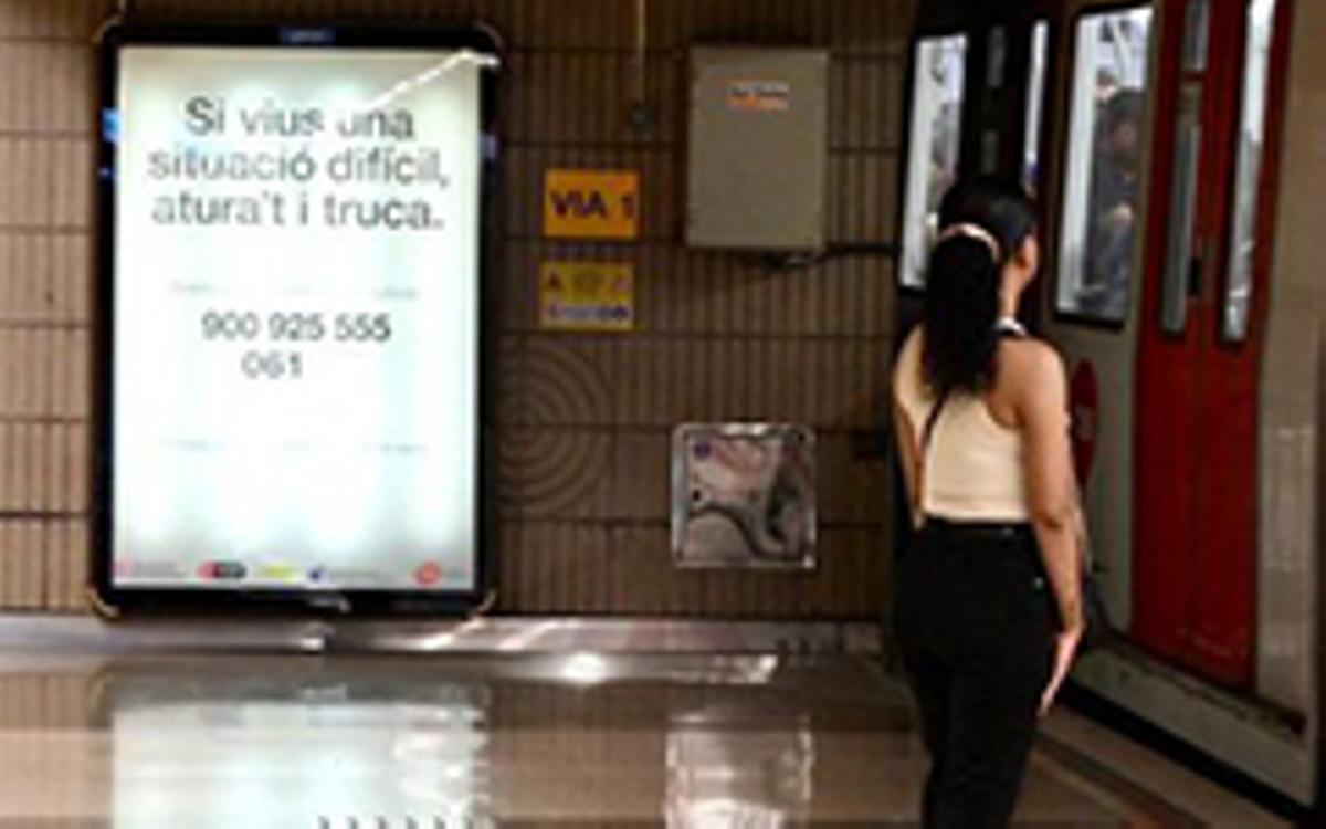 Cartell de prevenció al metro.  | EL PERIÓDICO