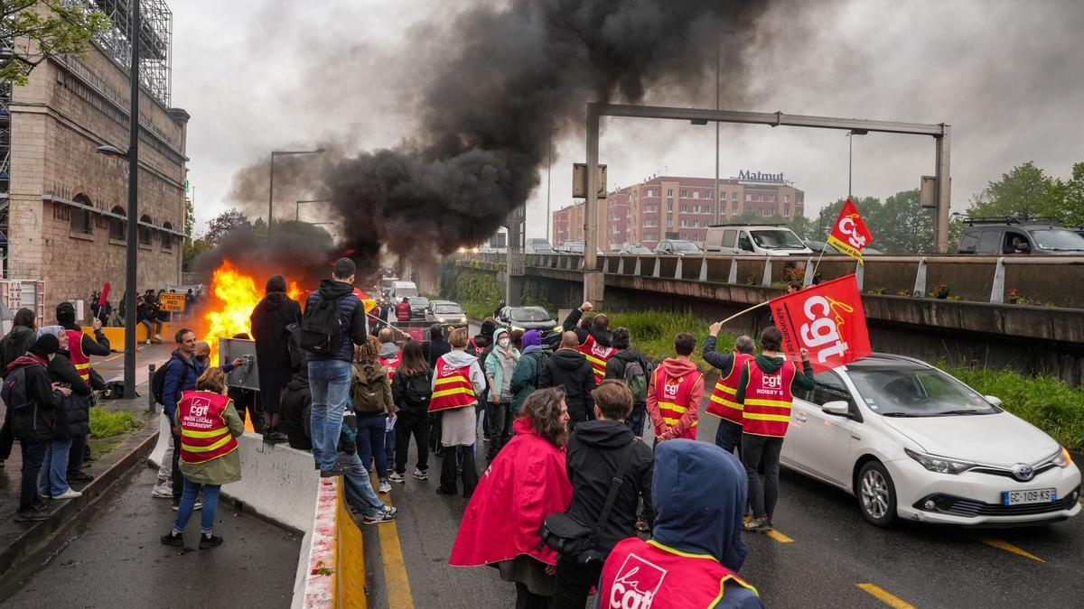 Una protesta en París, el pasado 28 de abril.