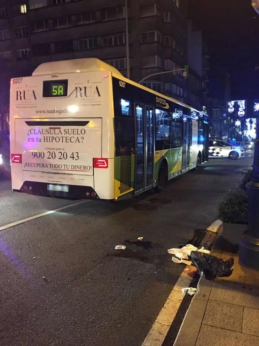 Una pareja, alcanzada en la calle Urzaiz mientras cruzaba unos metros más abajo de un paso de cebra