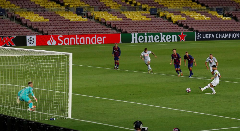 Las imágenes del Barcelona-Nápoles.