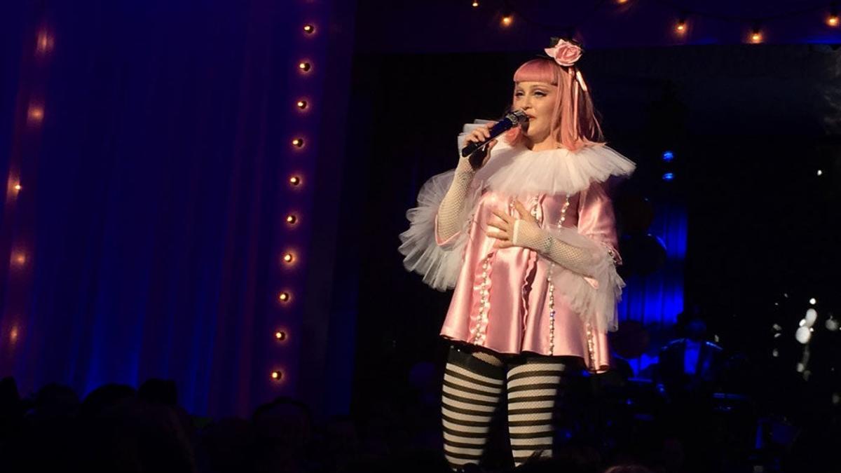 Madonna vestida de muñeca en Miami
