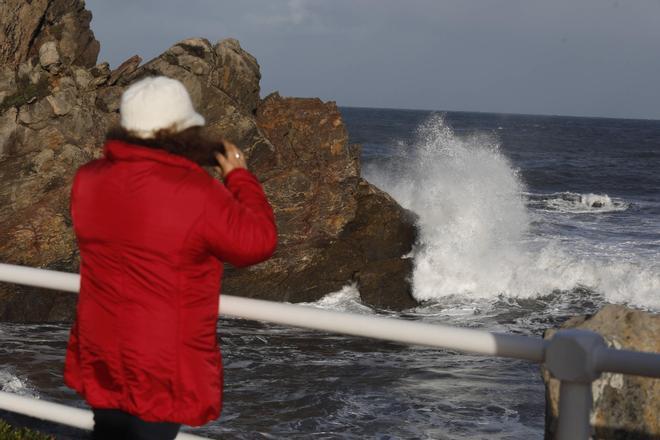 EN IMÁGENES: temporal de invierno en la comarca de Avilés