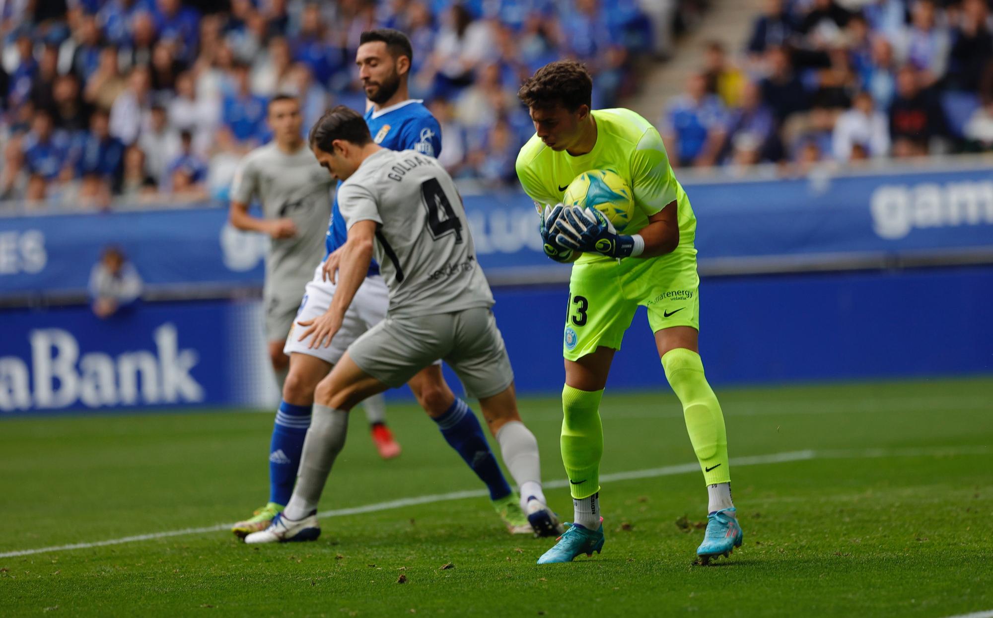 El partido del Oviedo ante el Ibiza, en imágenes