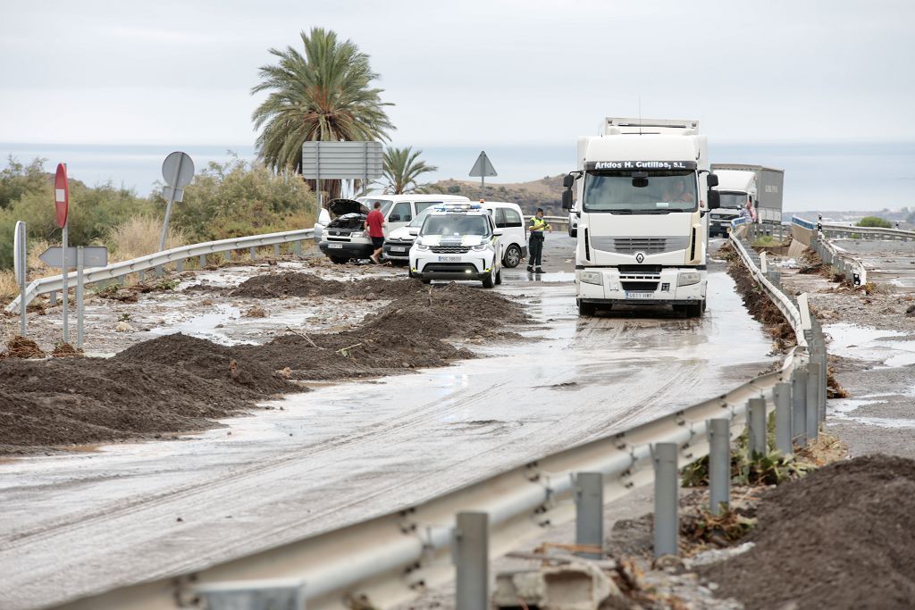 Estas son las imágenes que deja la DANA a su paso por Águilas