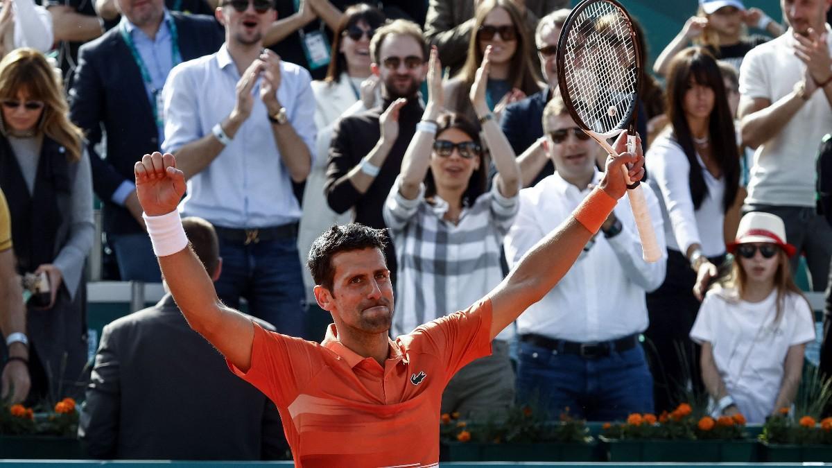 Djokovic, celebrando su pase a la final