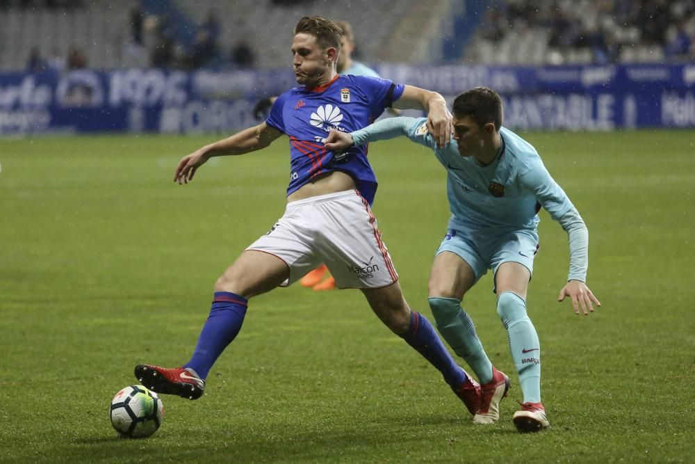 El partido entre el Real Oviedo y el Barcelona B, en imágenes