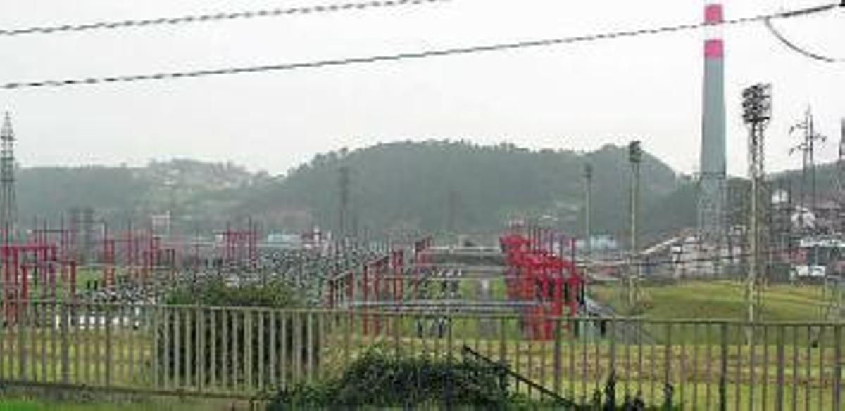 Subestación eléctrica de Carrió, similar a la proyectada en Serín.