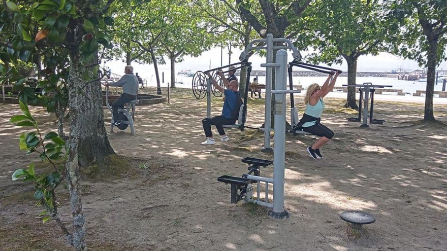 Los parques biosaludables funcionan. Nunca vi tanta gente reunida en el parque biosaludable de la Alameda Nueva de Cangas aplicándose en las máquinas allí instaladas. Y no era un puntual entretenimiento; se trataba de una entrenamiento en toda regla. Además, todos llevaban ropa deportiva para sudar la gota gorda. Lo malo es la frecuencia con la que se estropean las máquinas