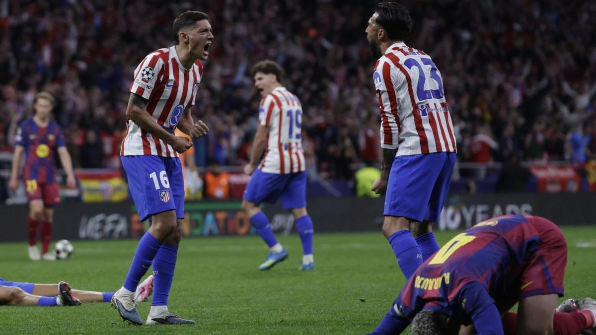 Champions League: Atlético - Barcelona, en imágenes.