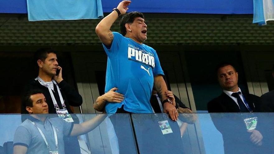 El triste ‘show’ de Maradona