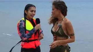 Marieta debuta en 'Supervivientes' con un accidentado salto desde el helicóptero: "Me he dado un golpe"