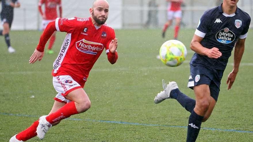 Borja se perderá el partido de hoy en el Municipal de A Estrada contra el Choco. // Bernabé