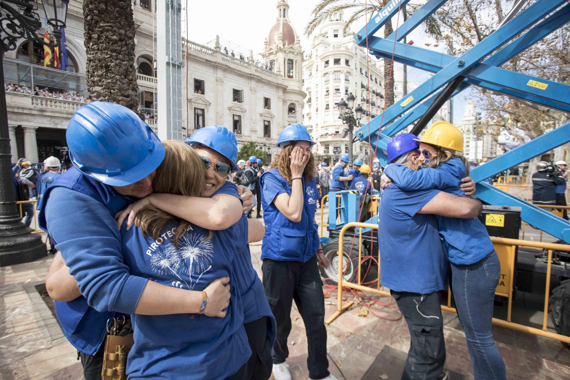 Mascletà del 12 de marzo: ambientazo en la plaza del Ayuntamiento