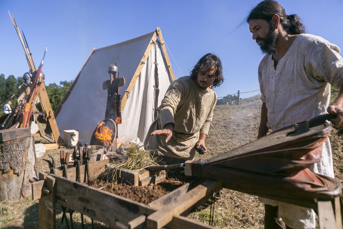 Una receración histórica en el castillo de Gauzón