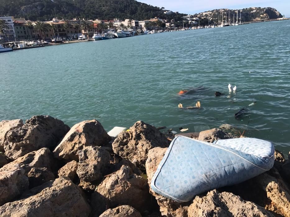 El Port d'Andratx tras el temporal