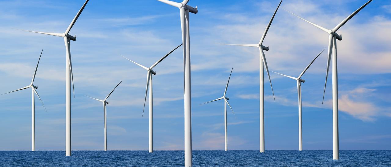 Turbinas eólicas en el mar