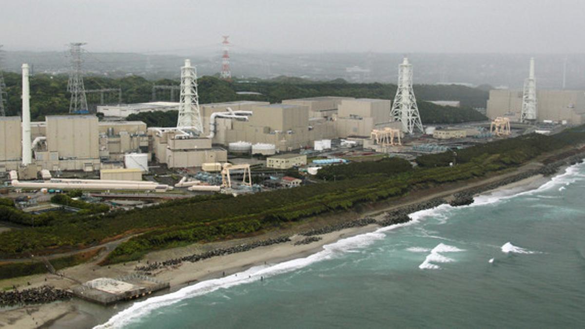 Vista aérea de la central nuclear de Hamaoka, en el centro de Japón, el 7 de mayo.
