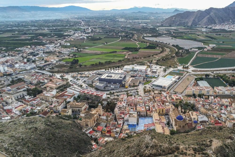 vistas de la ciudad de Orihuela que se pueden contemplar desde el mirador del seminario