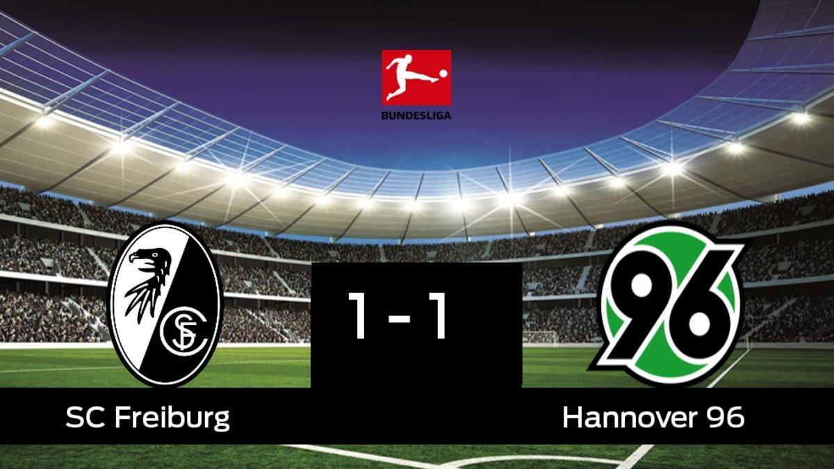 El Hannover 96 saca un punto al SC Freiburg a domicilio 1-1