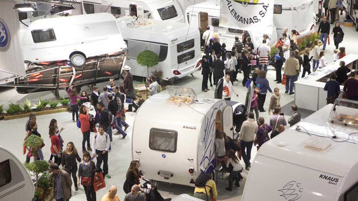 Exposición de vehículos en la última edición del salón