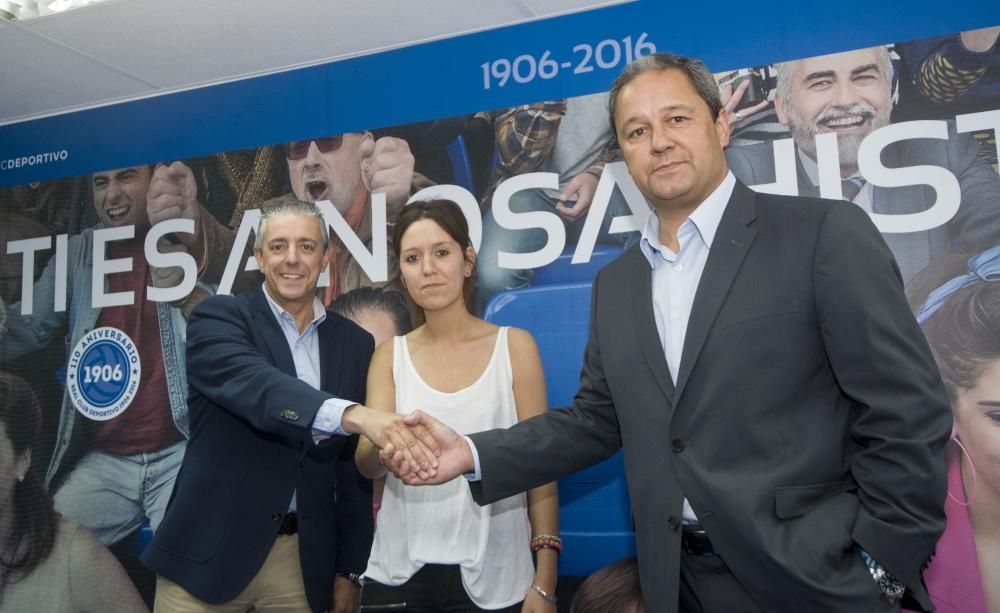 El Deportivo presenta su nuevo convenio de colaboración con la Federación de Peñas