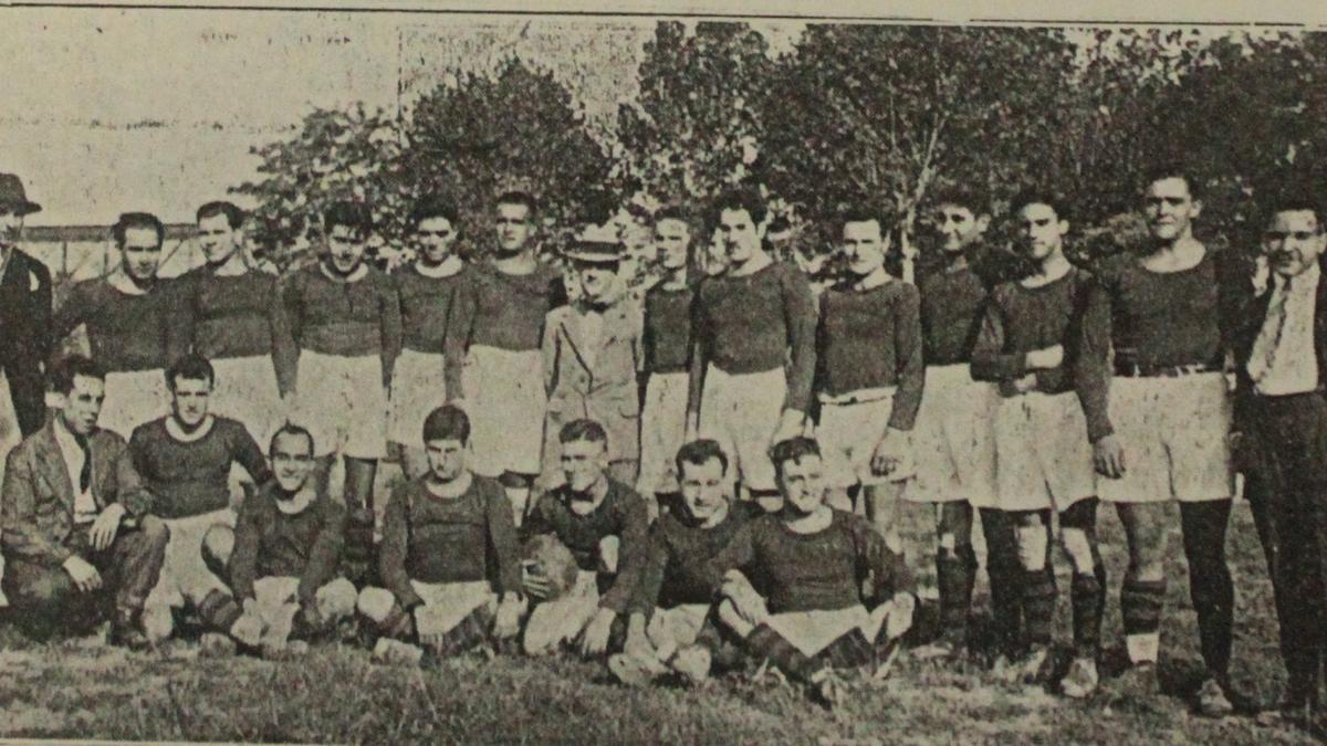 La primera plantilla del Basrça Rugby en 1924
